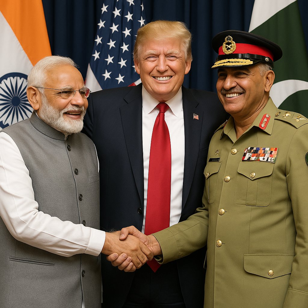 yes_gurpreet's tweet photo. 🌍✨ Historic Peace Breakthrough! 🇮🇳🤝🇵🇰

Former U.S. President Donald Trump announces a full and immediate ceasefire between India and Pakistan, mediated by the U.S. A monumental step towards global peace! 🕊️

#IndiaPakistan #PeaceDeal #Trump #GlobalPeace #Diplomacy #ceasefire https://t.co/ywmpDJmwif