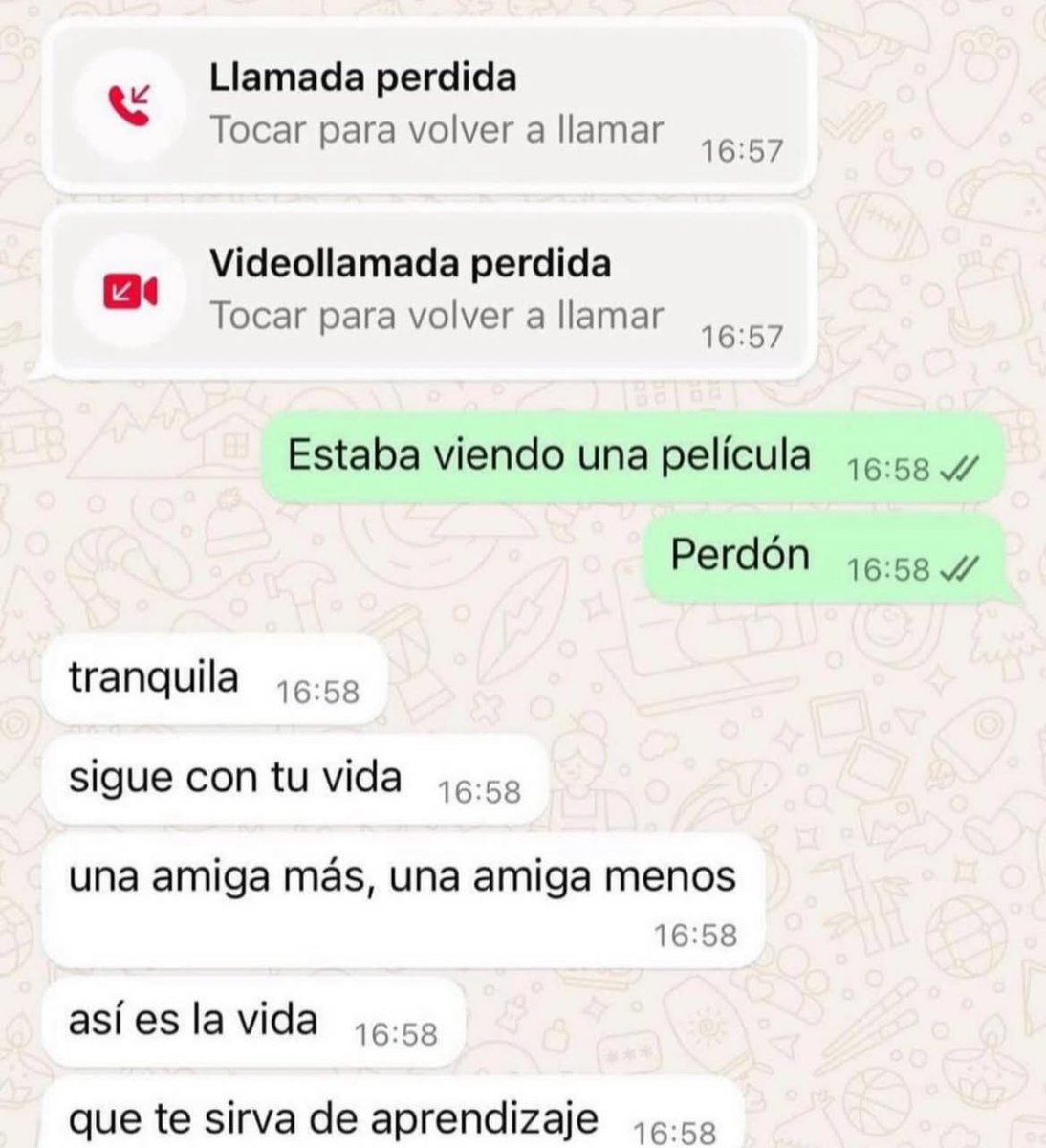 tranquila
sigue con tu vida