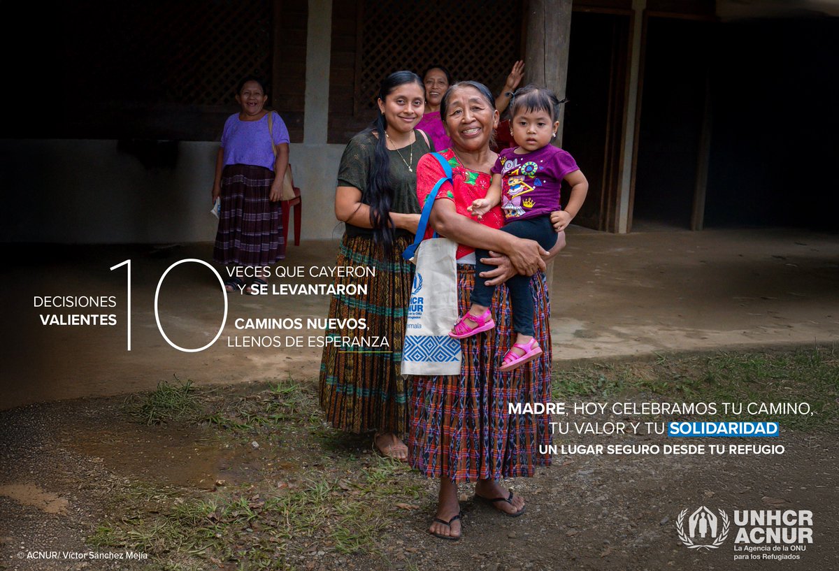Besem Nkechi Obenson (@repacnurguate) on Twitter photo Hoy honramos la fuerza, amor y resiliencia de todas las madres, incluyendo aquellas que han tenido que huir para salvar a sus familias.
En el <a href="/ACNURGuate/">ACNUR Guatemala</a>, seguimos trabajando para que cada madre una encuentre seguridad y esperanza. 💙
#DíaDeLasMadres #ConLosRefugiados Hoy honramos la fuerza, amor y resiliencia de todas las madres, incluyendo aquellas que han tenido que huir para salvar a sus familias.
En el <a href="/ACNURGuate/">ACNUR Guatemala</a>, seguimos trabajando para que cada madre una encuentre seguridad y esperanza. 💙
#DíaDeLasMadres #ConLosRefugiados