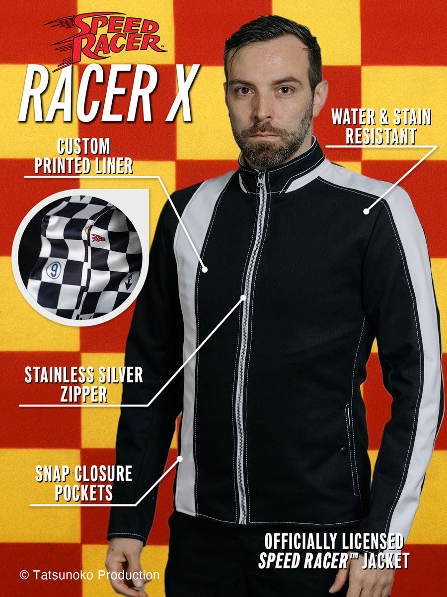 The Speed Racer and Racer X jackets bring two iconic styles to life.

Whether you’re channeling Speed and the legendary Mach 5 🏁 or embracing the sleek, mysterious energy of Racer X 🏎️, these jackets are built to keep you ahead of the pack.

bit.ly/4jHPnOZ

#Tatsunoko