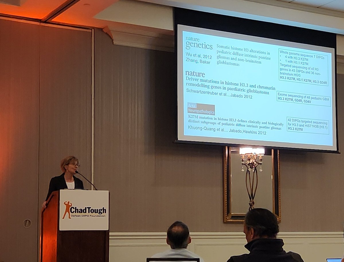 Joanna Lum (@_joannalum) on Twitter photo Dr. Suzanne Baker from <a href="/StJude/">St. Jude</a> discussing the unparalleled role that foundations like <a href="/chadtough/">ChadTough Defeat DIPG Foundation</a> in driving transformative research, cell-intrinsic and regional effects during development and in #dmg #dipg tumorigenesis, and promising antisense oligonucleotide (ASO) therapies. Dr. Suzanne Baker from <a href="/StJude/">St. Jude</a> discussing the unparalleled role that foundations like <a href="/chadtough/">ChadTough Defeat DIPG Foundation</a> in driving transformative research, cell-intrinsic and regional effects during development and in #dmg #dipg tumorigenesis, and promising antisense oligonucleotide (ASO) therapies.