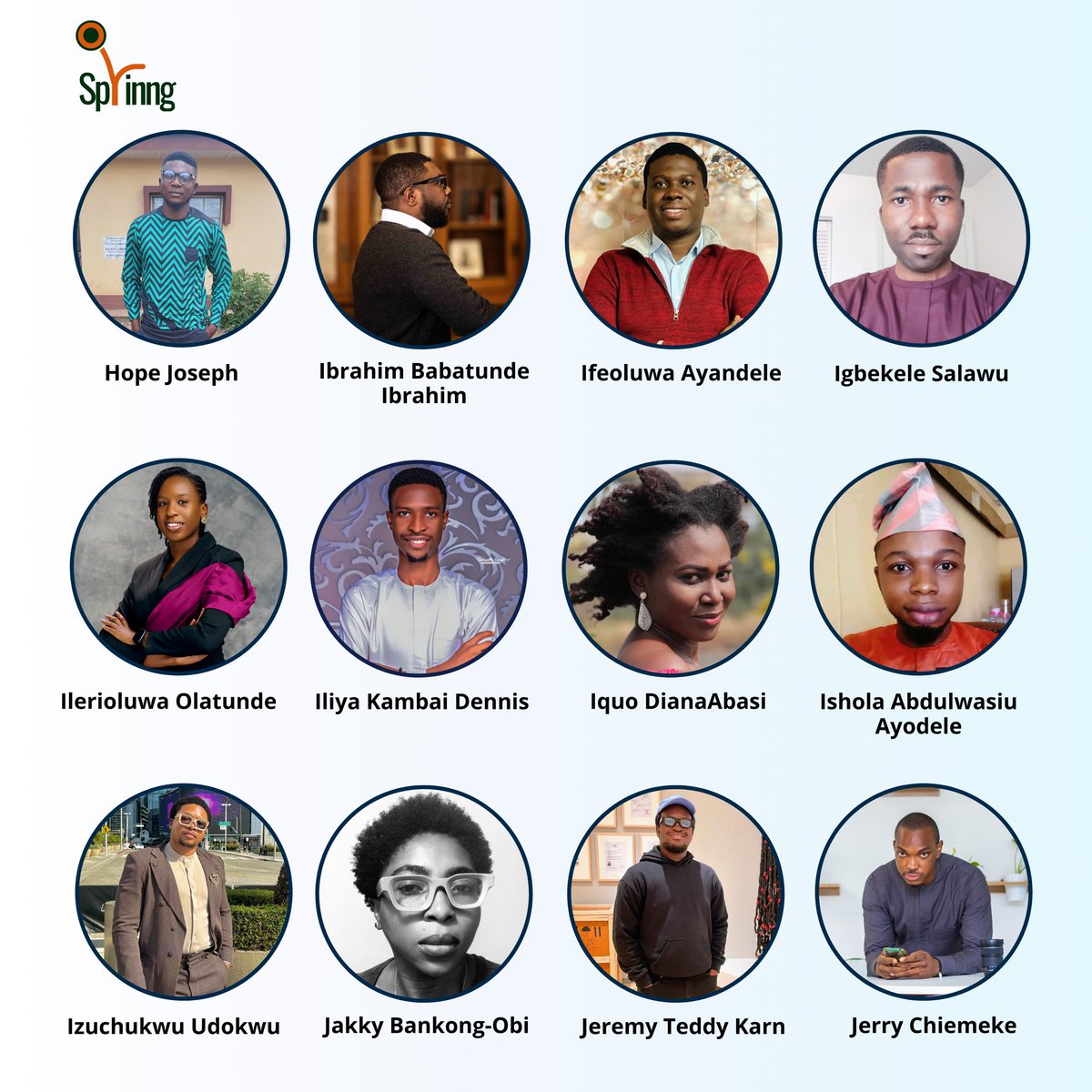 As we prepare to welcome our 9th cohort of the Sprinng Writing Fellowship in just a few weeks, we are thrilled to officially introduce our incredible mentors for this year’s fellowship!

We are deeply grateful for their time, commitment, and belief in our mission.

#Sprinng