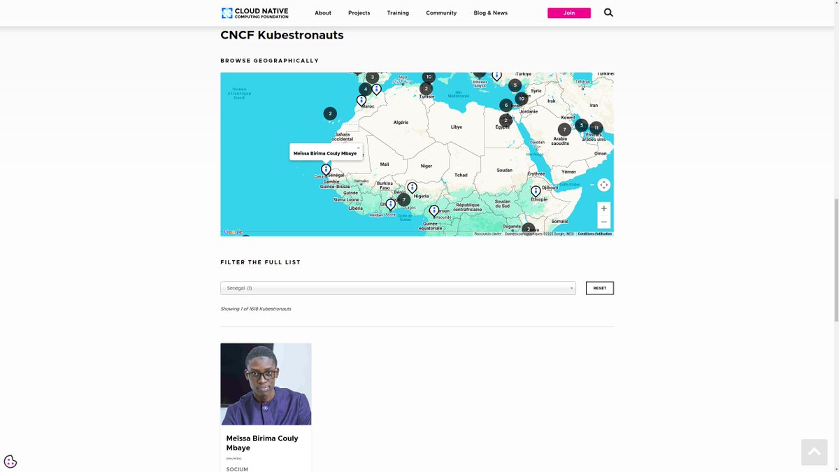 C'est maintenant officiel! 
Notre Lead Organizer <a href="/the_it_dev/">Gojō Satoru</a> mets le 🇸🇳 sur la map mondiale des experts #k8s avec ce milestone en devenant le 1er #kubestronaut de la région 🚀
Encore big congrats, this is really huge!!!
cncf.io/training/kubes…