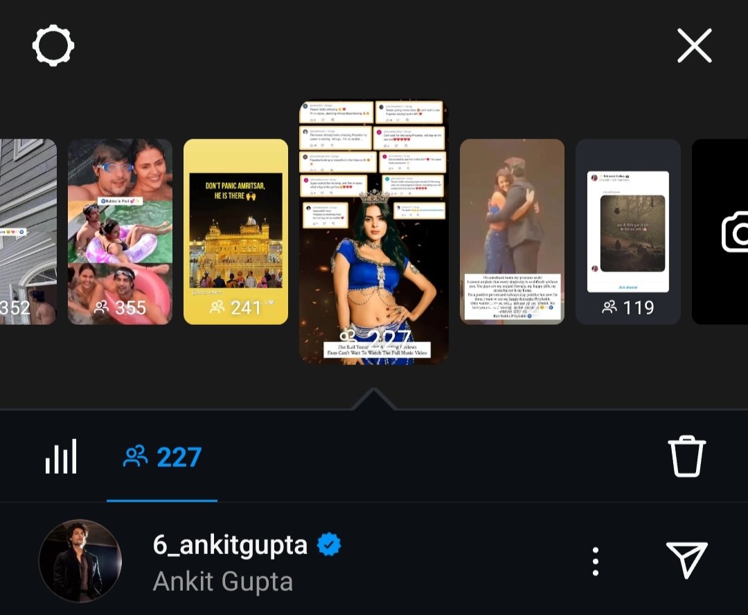 He viewed all 6 of my Insta stories today.
I had tagged him in the PriyAnkit story but not in the others still, he watched every single one, even the one about Priyanka
Cutuu saa 🥹😂🧿❤️

#PriyAnkit #AnkitGupta