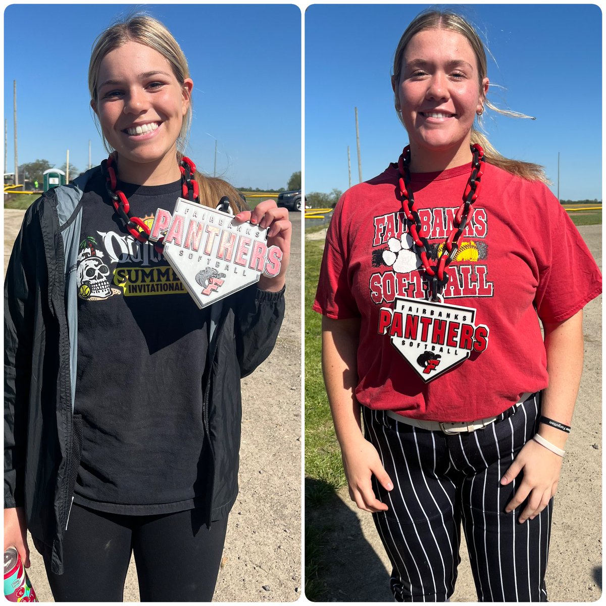This weeks players of the week are Claire Meihls and Macy Kise! 
Claire has been battling through an injury but still had 3 hits, including a big time double vs Marysville and plsying great defense!
Macy has been throwing fantastic games lately - struck out 19 players in 2 games!