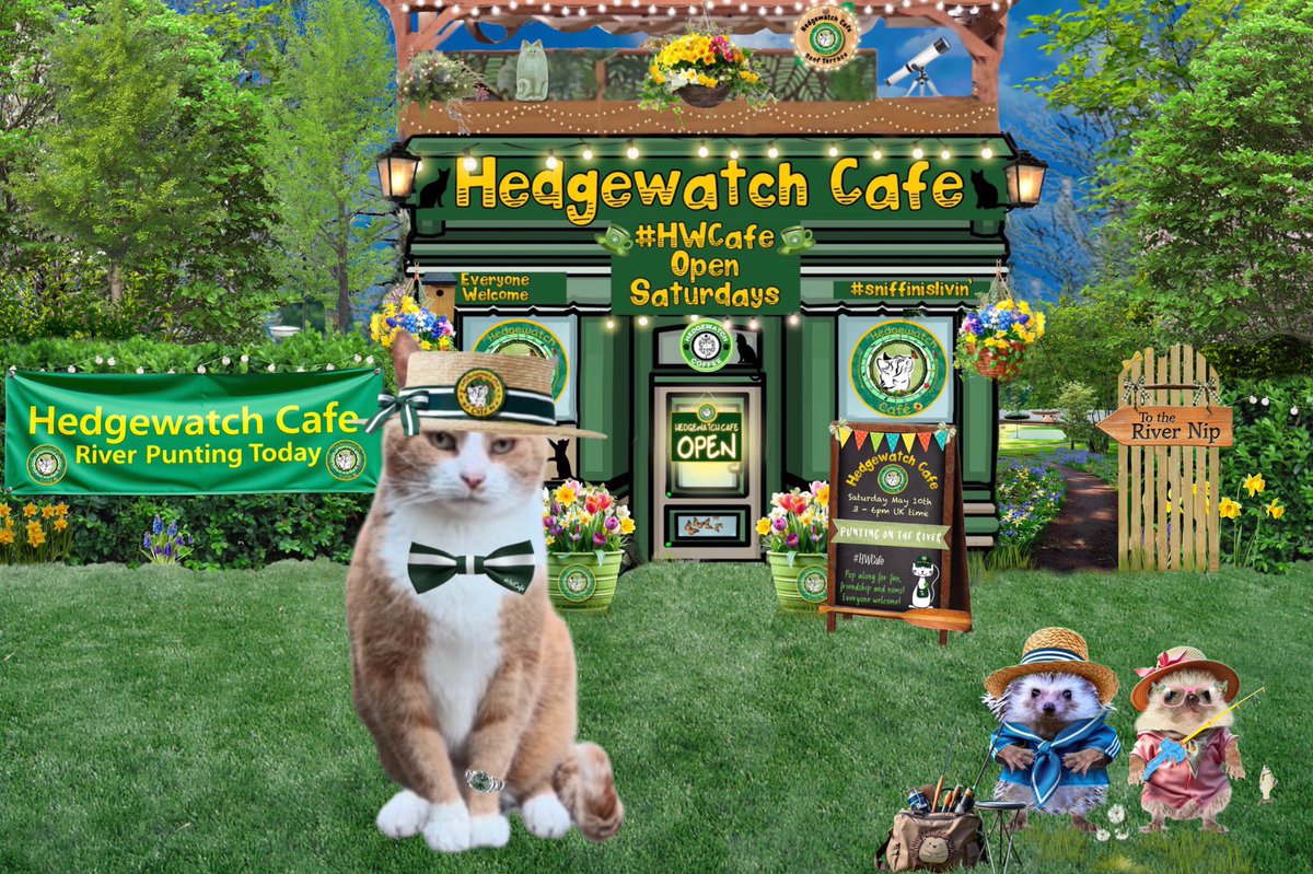 <a href="/Hedgewatchers/">Hedgewatch</a> Paw waves everyone, I've just arrived as had to pick Ziggy <a href="/JaneBirak/">GingermonsterZiggy 🎗🇮🇱🏴󠁧󠁢󠁥󠁮󠁧󠁿💙🐾🐾🧡</a> up,, hopefully there won't be too many misshaps on the Nip river.
<a href="/bestbuds21/">Zoe_thewondercat</a> <a href="/Phoebe_the_Catt/">Phoebe Cat</a> <a href="/gingertheorange/">gingerthecat🇺🇦🇬🇧</a> <a href="/MissyElsie/">🏳️‍🌈Mitzi 💜 Dook (RIP)🇦🇺</a> <a href="/Gorillababe/">gorillafan</a> <a href="/starskys_lady/">Barb & Jadzia 🐈🐾🎶🎶🎶</a> <a href="/TeresaLAlley1/">Teresa L Alley</a> <a href="/KJLoveBone/">KaraJaneAgain 🧙‍♀️</a> <a href="/38Octavian/">Annie F R, Phoebe🌈Teddy Henri & Kitty P🧸🇸🇬🇮🇹</a>  #HWcafe