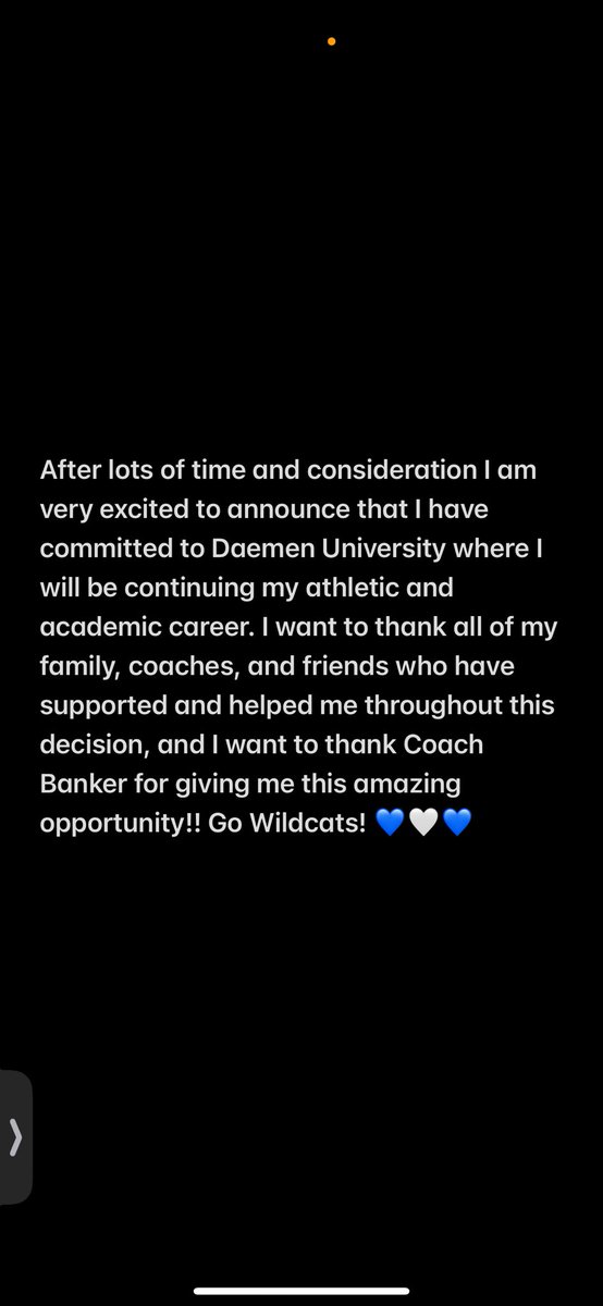 Go Wildcats! 💙🤍 #committed <a href="/DaemenWBB/">Daemen Women’s Basketball</a>