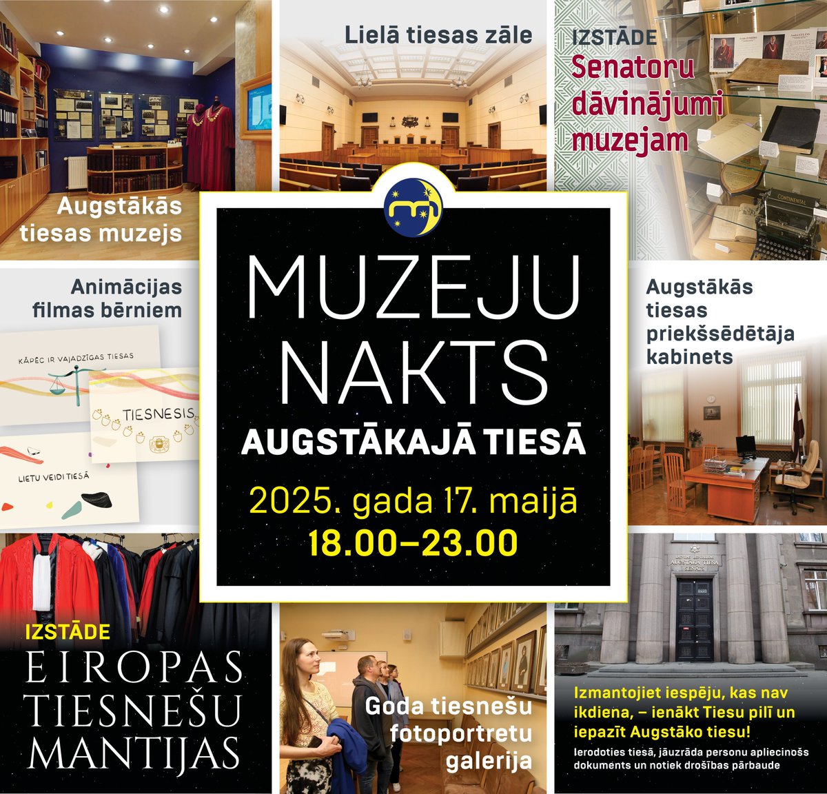 Augstākā tiesa | Senāts (@augstaka_tiesa) on Twitter photo Nākamsestdien, 17.maijā, Muzeju nakts maršrutā ieplānojiet <a href="/Augstaka_tiesa/">Augstākā tiesa | Senāts</a>! Iespēja, kas nav ikdiena: ienākt Tiesu pilī un iepazīt Senātu. Plaša programma, iespēja satikt senatorus un darbiniekus. Unikāla Eiropas tiesnešu mantiju izstāde!
#muzejunakts
👉 at.gov.lv/lv/jaunumi/par… Nākamsestdien, 17.maijā, Muzeju nakts maršrutā ieplānojiet <a href="/Augstaka_tiesa/">Augstākā tiesa | Senāts</a>! Iespēja, kas nav ikdiena: ienākt Tiesu pilī un iepazīt Senātu. Plaša programma, iespēja satikt senatorus un darbiniekus. Unikāla Eiropas tiesnešu mantiju izstāde!
#muzejunakts
👉 at.gov.lv/lv/jaunumi/par…