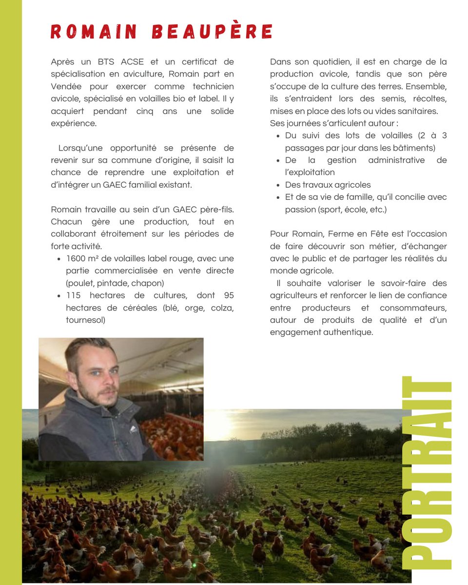 #Evénement Fermes en Fête à La Membrolle-sur-Longuenée
Zoom sur Romain Beaupère qui ouvre sa ferme !
RDV samedi 14 juin 2025 dès 10h
La Touche, 616 route de la Roussière, 49770
Venez découvrir l’agriculture en famille !
#fermesenfete #agriculture #angers #evenement #famille