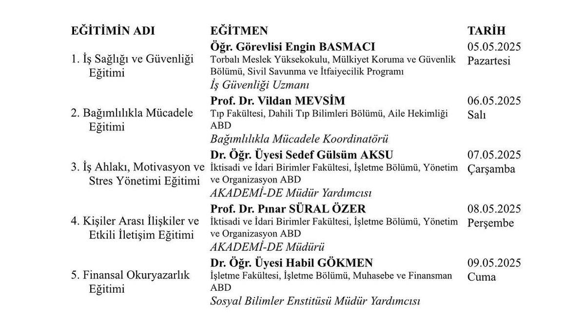 DEÜ AKADEMİ-DE tweet media