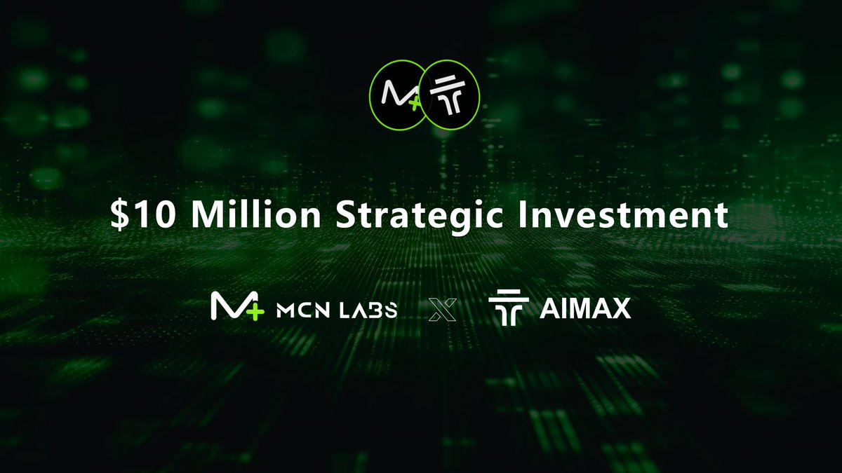 MCNLabs's tweet photo. 🎁We are excited to announce our $10 million strategic investment in @THE_AiMaX .

🌐AIMAX leverages core Web3.0 technologies and cutting-edge AI to build an innovative global aggregation and incubation platform. With a mission to deliver outstanding cryptocurrency services to major exchanges worldwide, AIMAX is committed to becoming an industry benchmark by combining strong technical capabilities, an innovative business model, and powerful resource integration.

Together, let’s empower the future of Web3!

#mcnlabs #aimax #web3