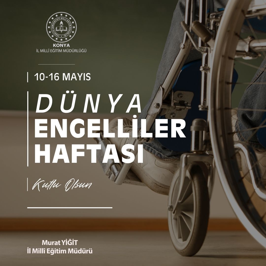 Engel bedende değil, zihinlerdedir.
Engelliler Haftası; farkındalıkla, empatiyle, dayanışmayla daha güçlü bir toplum inşa etme günüdür.Hayatı birlikte paylaşıyor, engelleri birlikte aşıyoruz.
#EngellilerHaftası