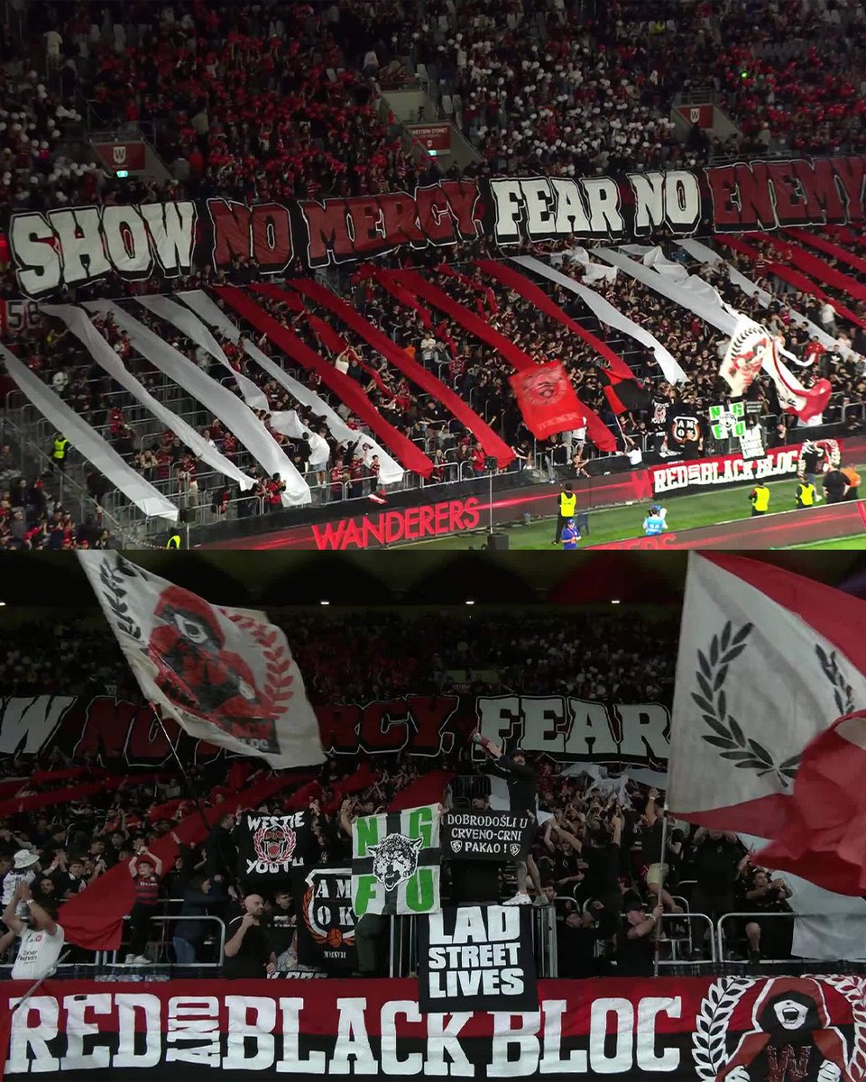 Isuzu UTE A-League (@aleaguemen) on Twitter photo WOW ๐ด๐ผ๏ธ๐ฅ The @WSWanderersfc fans turn it on with a ๐ฏ๐ฟ๐ถ๐น๐น๐ถ๐ฎ๐ป๐ pre-match tifo for the finals!
<a href="/gomvfc/">Melbourne Victory</a> & <a href="/wswanderersfc/">WS Wanderers FC</a>. Do or die in front a pumping Commbank Stadium atmosphere. Bring it on ๐ค
Watch #WSWvMVC live NOW on Paramount+ & 10 Bold ๐บ WOW ๐ด๐ผ๏ธ๐ฅ The @WSWanderersfc fans turn it on with a ๐ฏ๐ฟ๐ถ๐น๐น๐ถ๐ฎ๐ป๐ pre-match tifo for the finals!
<a href="/gomvfc/">Melbourne Victory</a> & <a href="/wswanderersfc/">WS Wanderers FC</a>. Do or die in front a pumping Commbank Stadium atmosphere. Bring it on ๐ค
Watch #WSWvMVC live NOW on Paramount+ & 10 Bold ๐บ