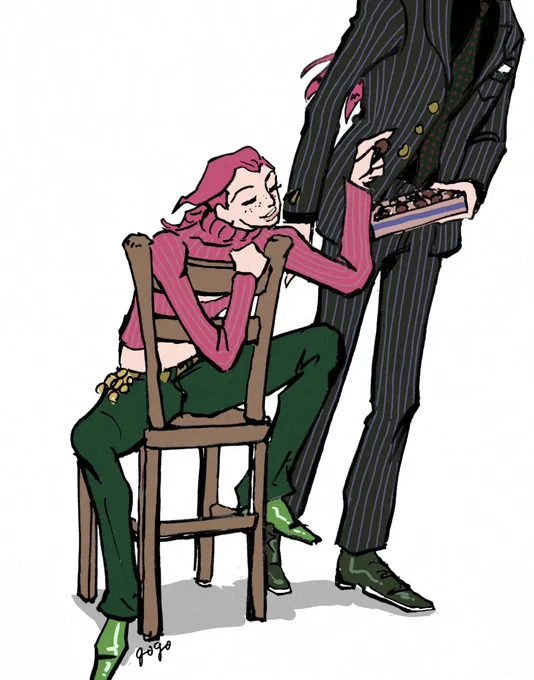 ドッピオとボス #jjba #jjbafa