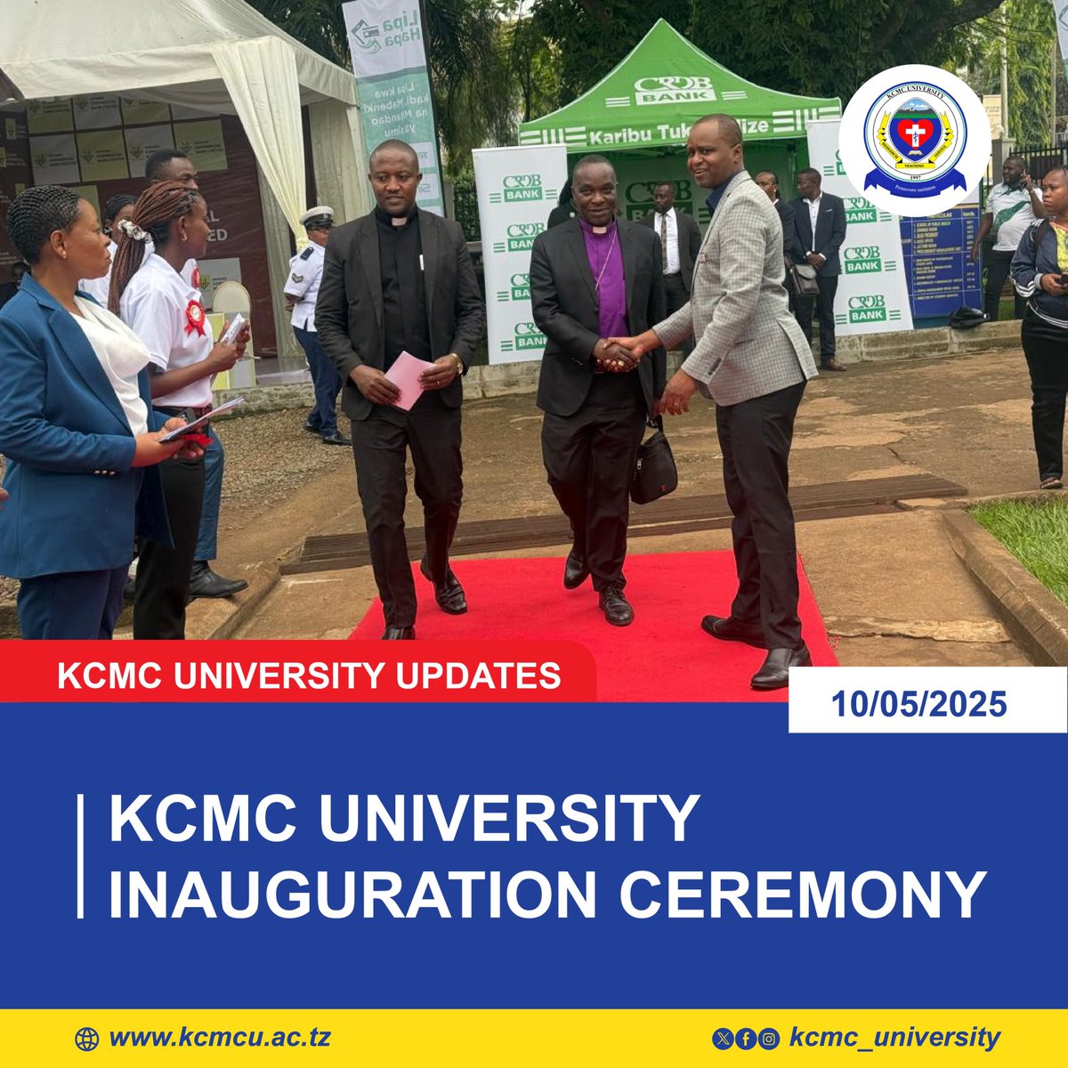 kcmucotz's tweet photo. The inauguration ceremony of KCMC University, we are celebrating a new era of academic excellence, innovation, and opportunities.
@wizara_afyatz @wizara_elimutanzania @KCRITanzania @Kcmc1971 https://t.co/ZOpyvrnGY8