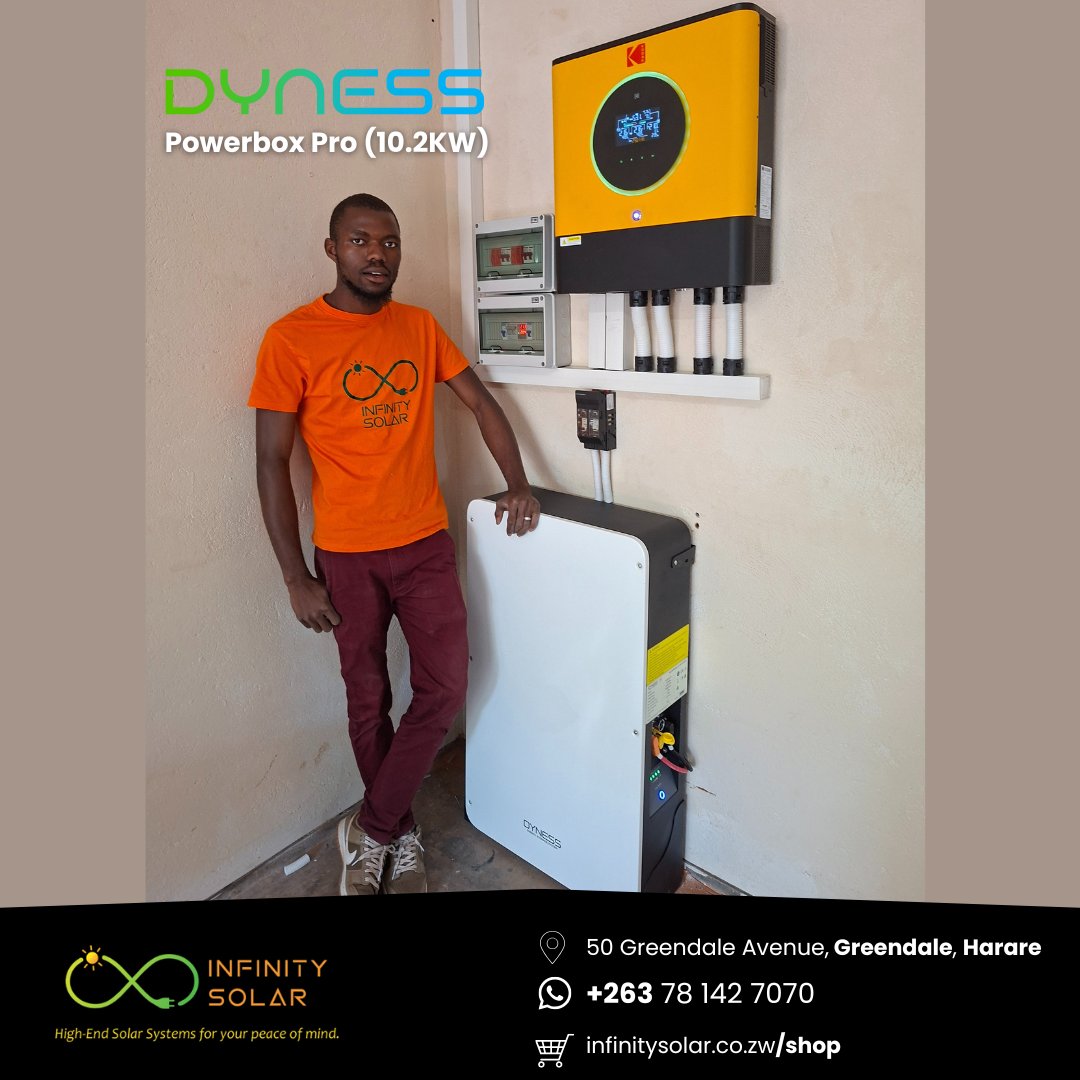 NAILED IT! For all your <a href="/DynessESS/">Dyness</a> range of batteries visit 50 Greendale Avenue, Harare. 078 142 7070