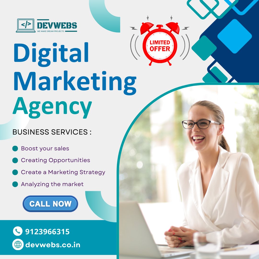 DevwebsS's tweet image. 📈 Scale Your Business with Devwebs Digital Marketing
 From SEO to paid ads — we help brands grow smarter.

 📞 +91 9123966315 | 🌐 devwebs.co.in

#DigitalMarketing #SEO #SocialMediaMarketing #MarketingTips #Devwebs #GrowthHacks #PaidAds #BrandBoost #MillionViews