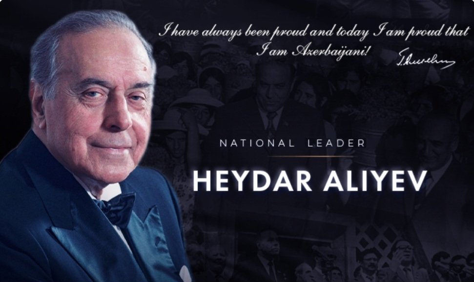 VG7911's tweet photo. Today, May 10, marks the 102nd anniversary of the birth of the national leader of the Azerbaijani people, Heydar Aliyev.
#Azerbaijan 
#HeydarAliyev https://t.co/k5WLVPLvsO