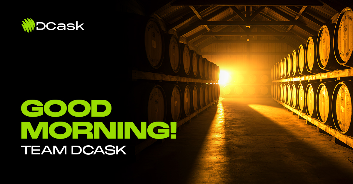 Good Morning, D'Caskers ☀️🥃

The whisky is aging, the barrels are rolling, and the future is brewing.

You’ve seen the TGE. Now stay with us as we uncask what’s next.

$DCASK
