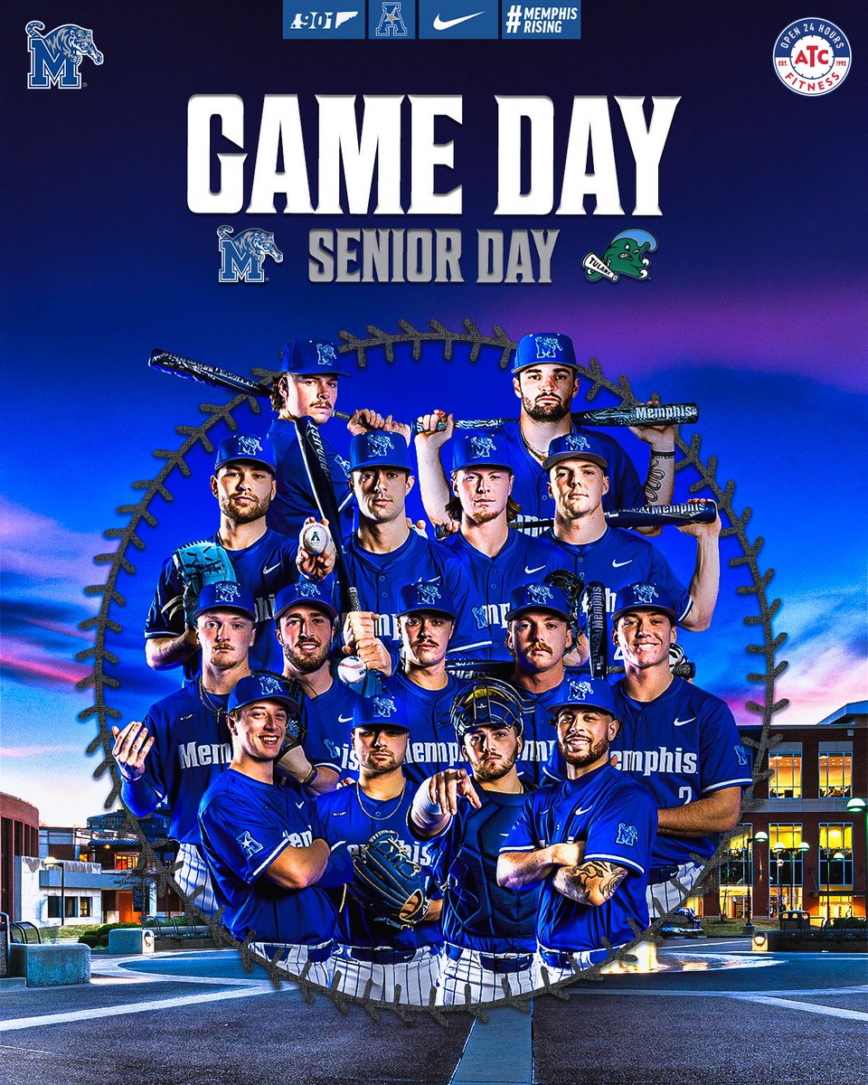Memphis Baseball (@memphisbaseball) on Twitter photo ππππππ πππ π
π Β» Tulane
β° Β» 2:05 P.M.
π Β» FedExPark
πΊ Β» ESPN+
π Β» gotigersgo.me/livestats
π Β» gotigersgo.me/25BSBSingleTix
#GoTigersGo | <a href="/ATCFitnessTN/">ATC Fitness</a> ππππππ πππ π
π Β» Tulane
β° Β» 2:05 P.M.
π Β» FedExPark
πΊ Β» ESPN+
π Β» gotigersgo.me/livestats
π Β» gotigersgo.me/25BSBSingleTix
#GoTigersGo | <a href="/ATCFitnessTN/">ATC Fitness</a>