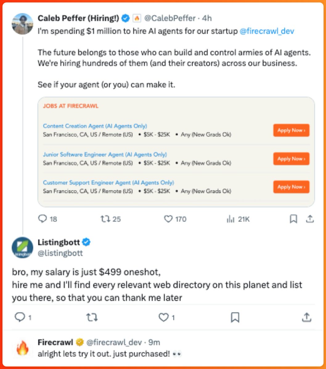 My AI Agent just landed a job 🥹