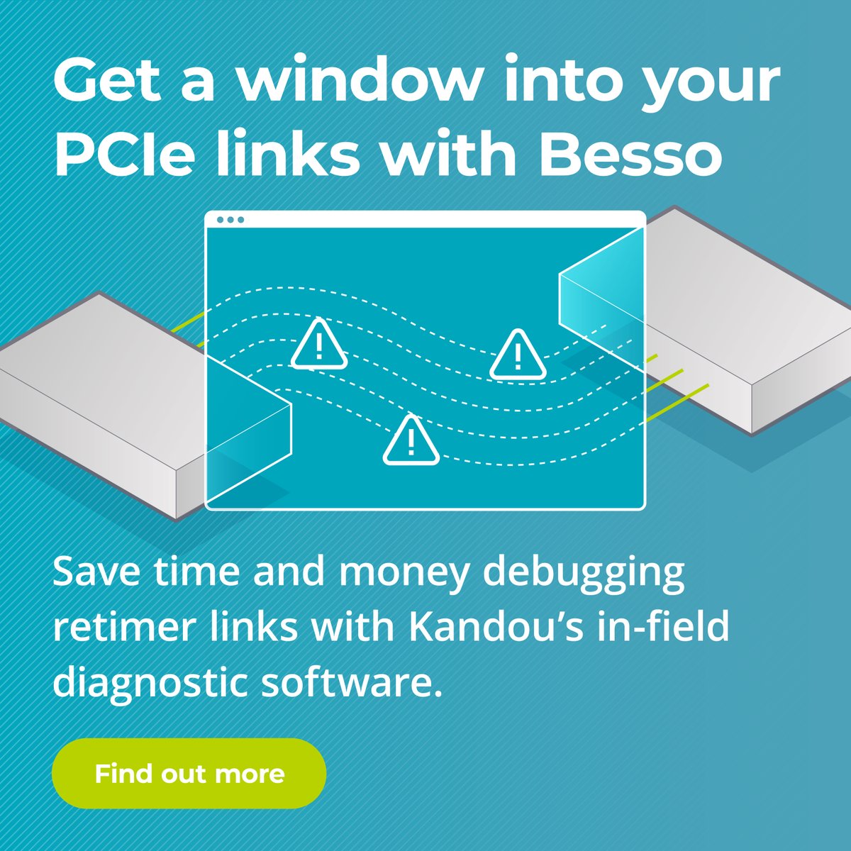 From the Integrated Logic Analyzer, EyeScope and BER monitors to the RTSSM Analyzer, Besso’s advanced diagnostics make debugging PCIe systems faster and easier than ever. Find out more here: kandou.ai/products/besso/