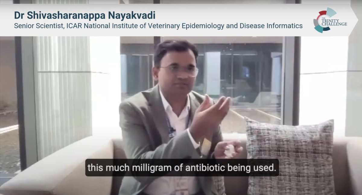 The Trinity Challenge (@trinitychall) on Twitter photo Looking back to our workshop in Bengaluru, India earlier this year and our discussion with Dr Shivasharanappa Nayakvadi, Senior Scientist <a href="/icar_nivedi/">ICAR-NIVEDI</a> on the importance of quantifiable measurements when using antibiotics.
Full video here: ow.ly/GVXY50VGBer Looking back to our workshop in Bengaluru, India earlier this year and our discussion with Dr Shivasharanappa Nayakvadi, Senior Scientist <a href="/icar_nivedi/">ICAR-NIVEDI</a> on the importance of quantifiable measurements when using antibiotics.
Full video here: ow.ly/GVXY50VGBer
