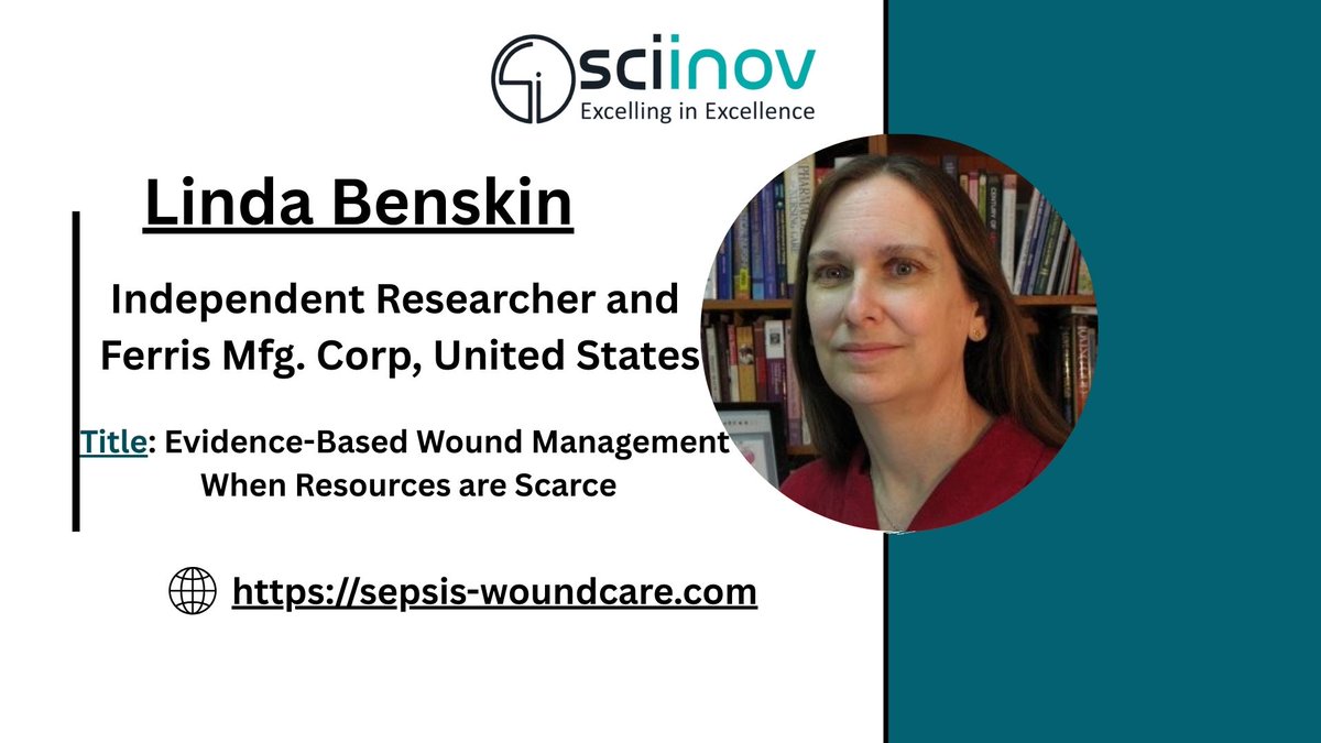 🗣Speaker Announcement for 3rd Edition Global Congress on Sepsis &amp; Wound Care Conference in San Francisco, CA, USA               

LindaBenskin, Independent Researcher and Ferris Mfg. Corp, United States
Registration Link: sepsis-woundcare.com/registrations.…

 #sepsis #wound #woundmanagement