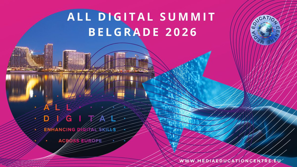 The collaboration between Media Education Centre and All Digital will create the 19th Summit! Their visions are aligned with the principle of fostering digital education in order to promote inclusivity, and a more cohesive and greener Europe.
More: rebrand.ly/opuu4b
