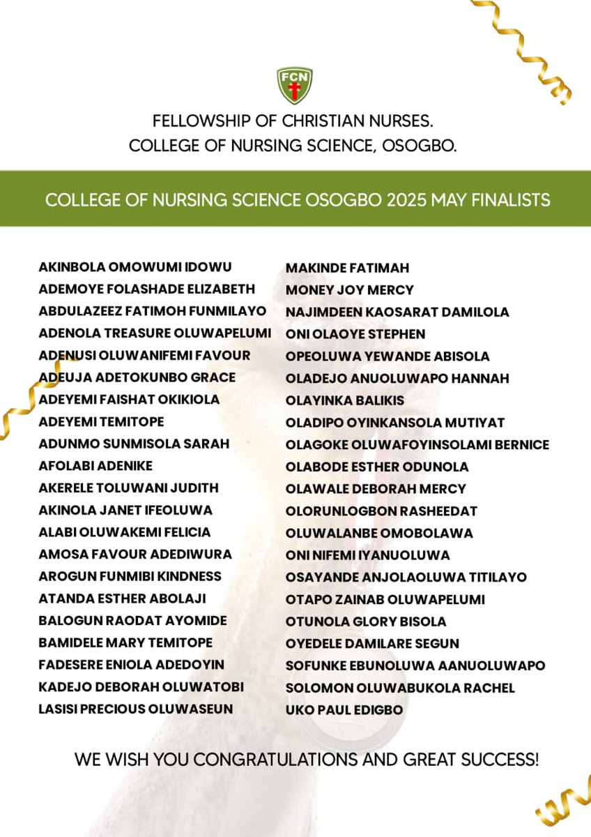 sonmo_sug's tweet photo. The SUPERSTEE'S 

Warmest congratulations to latest Registered Nurses. Your journey has been one of resilience, hard work, and excellence. This new chapter marks the beginning of a fulfilling and impactful career in healthcare. The profession is proud to welcome you!
#nurses https://t.co/VTxXkA6eX7