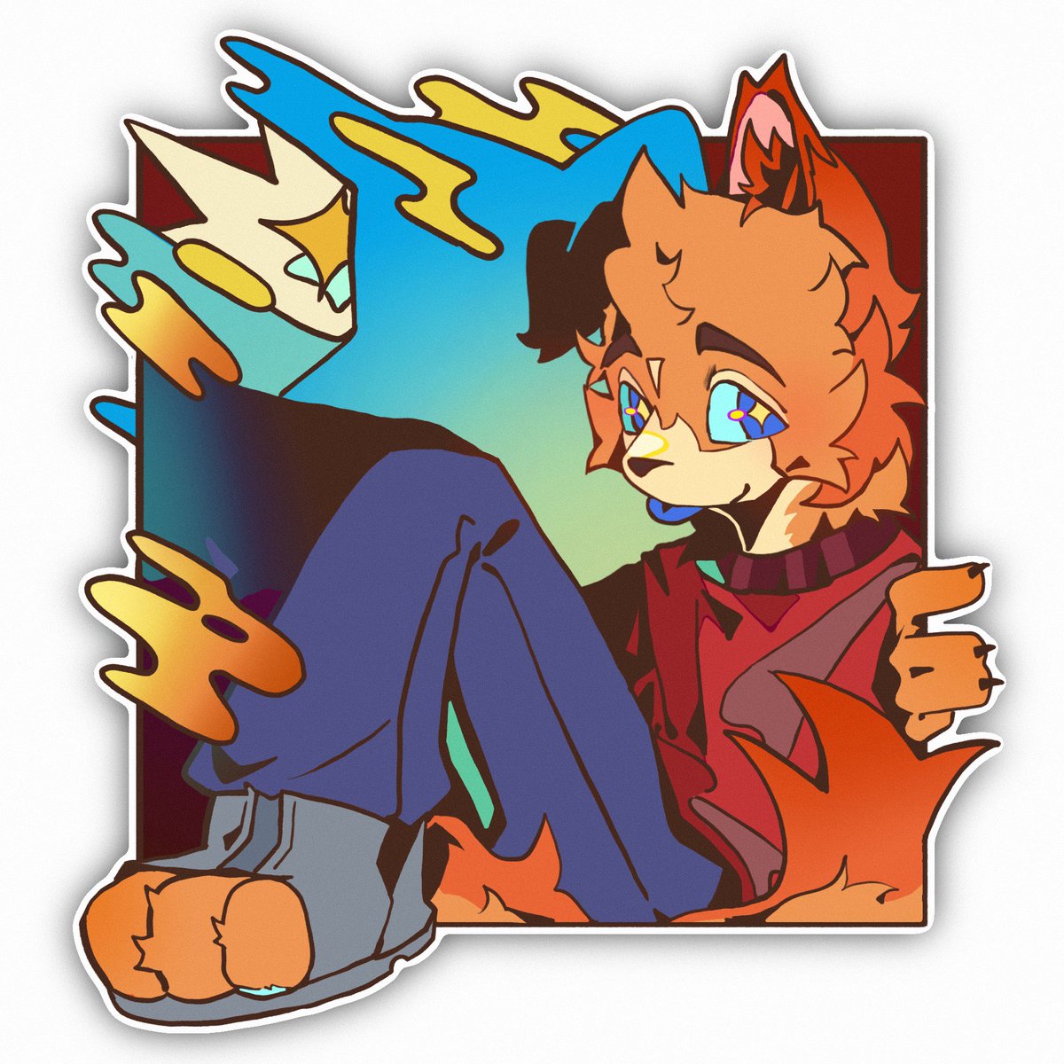 hya_NoahMadrig's tweet photo. #promisestokeepvn #furry Some Sticker design… should I make one for everyone😭😭 https://t.co/K6oKoCbzou