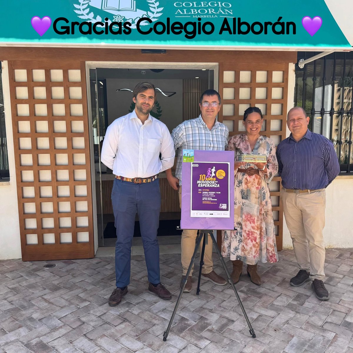 ¡Gracias, #ColegioAlborán!
Durante su Marcha solidaria y Día sin uniforme recaudaron 700€ que ya han sido entregados a nuestra vicepresidenta Carmen Benítez

Tú también quieres organizar tu iniciativa solidaria!Más info: asociacioncancerdepancreas.org/como-colaborar/
#ACANPAN #CáncerDePáncreas