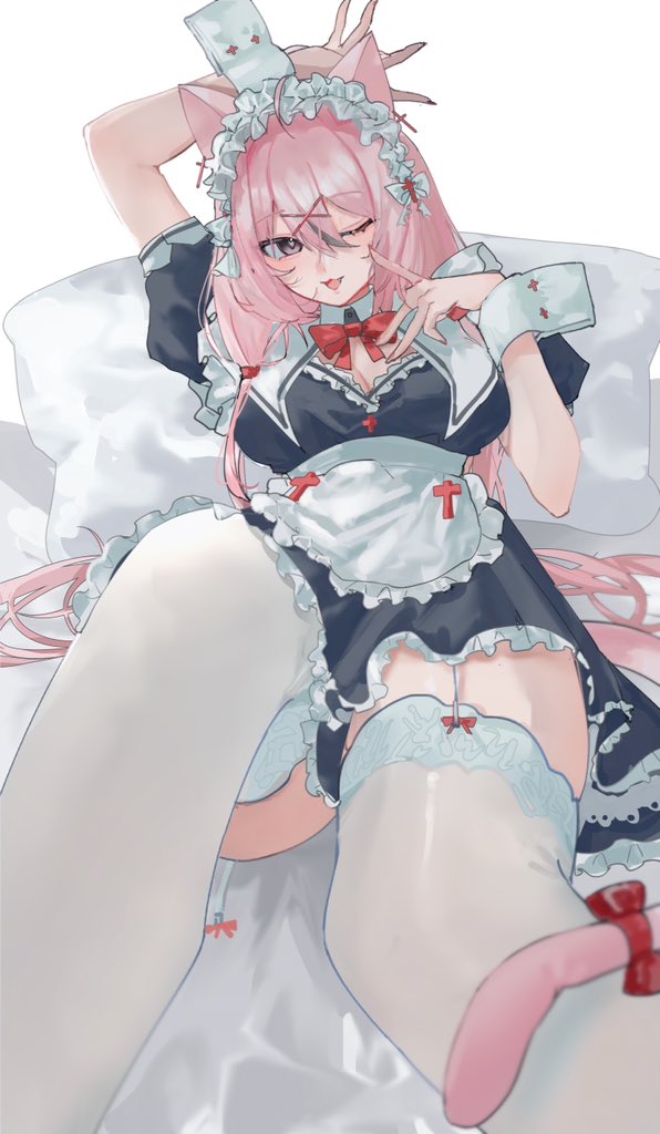 YamiMalKo's tweet photo. ❷⓪❷⑤🎀メイド x 女僕 x Maid🎀⓪❺①⓿

那麼快五月了？！
從年頭開始就一直忙個不停இдஇ
所以偷閒來穿一下女僕裝～
大家覺得合身嗎～？(灬ºωº灬)

其實我也有在準備其他服裝
大家可以期待一下(ㆆᴗㆆ)嘻嘻～💕

#メイドの日 #もるこの写真 #oc #MaidDay 
繪🎨：WuLongCha 老師 ( @wulongcha1022 ) https://t.co/pNYGFpcAbW