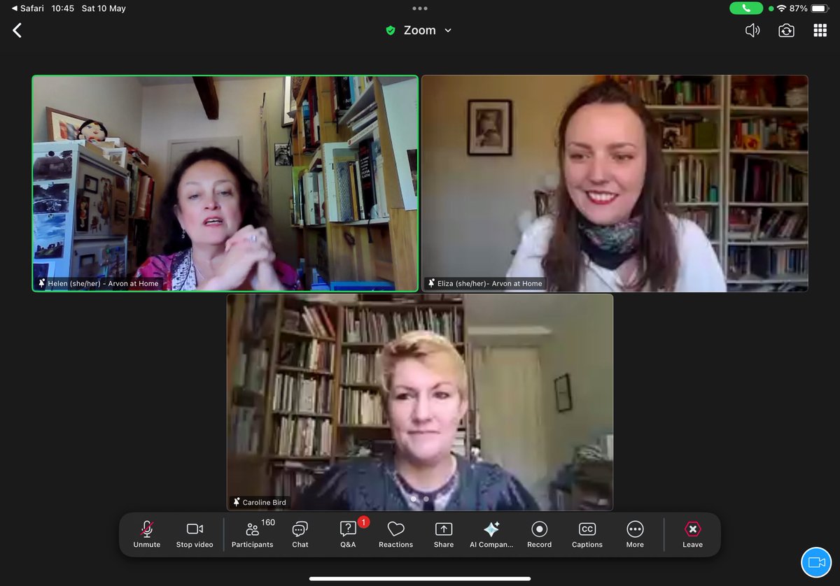 Really fabulous first <a href="/arvonfoundation/">Arvon</a> Saturday Writing Club this morning. Guest <a href="/CarolineBirdUK/">Caroline Bird</a> had some revelatory insights about editing. ‘Don’t start pruning the tree while it’s still a sapling’. It’s okay for a 2nd draft to be messier and longer than the 1st! #WritingTips