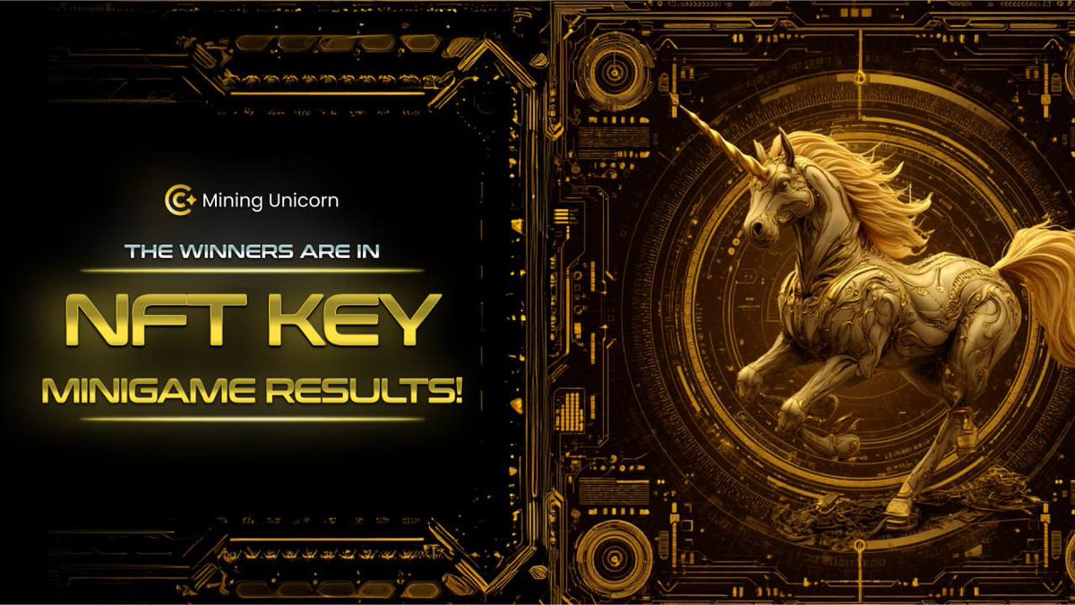 MiningUnicorn_'s tweet photo. π THE WINNERS ARE IN: NFT KEY MINIGAME RESULTS! π
After a week full of creativity, fun, and awesome designs, the NFT KEY Minigame has officially come to an end! π₯
We were blown away by your ideas β from memes to art, every submission brought something fresh and unique to the table! π
Now it's time to celebrate the Top 3 most creative entries π΅
π₯@xxlookchinn
View entry: link (https://t.co/ylKT6MhsAn)
π₯ @Alwlhanh2000
View entry: link (https://t.co/0rhk2zqZ0h)
π₯@amyesras
View entry: link (https://t.co/ucMcwAR4o3)
π Prizes: Top 3 most creative designs will receive rewards on May 11!
β
1st Prize: $300
β
2nd Prize: $200
β
3rd Prize: 10,000 MUN
We will be reaching out to the winners directly to transfer the prizes into your wallets. Keep an eye on your inbox β weβll make sure the rewards are sent over as soon as possible! ππΈ
To everyone who participated β THANK YOU for being part of this journey and making our very first NFT Key minigame a blast! π€©
Stay tunedβ¦ this is just the beginning. π