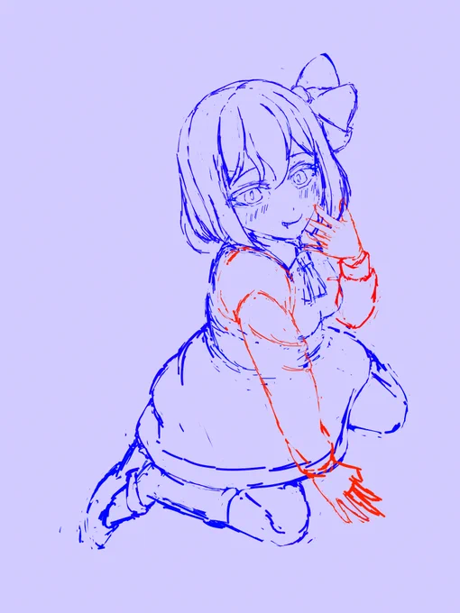 今回は一応パースも考えるために四角を描いてみた