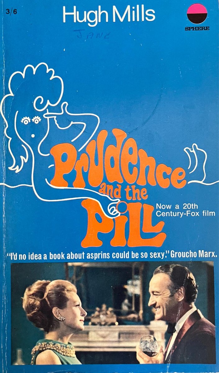 wilsongullis's tweet photo. Prudence And The Pill by Hugh Mills (Sphere, 1968). Movie Tie-In. #PrudenceAndThePill #HughMills #1960s #books #book #Paperback #cover #coverart #artwork #SphereBooks #SphereBook #movietiein #filmtiein #comedy https://t.co/qiY5BH1X0s
