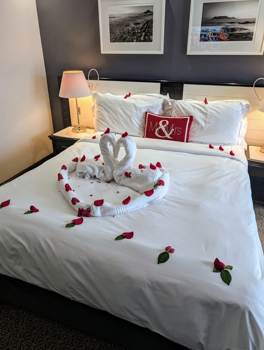We received this surprise when we checked into our hotel in Cape Town for our anniversary. We also received a bottle of bubbly.