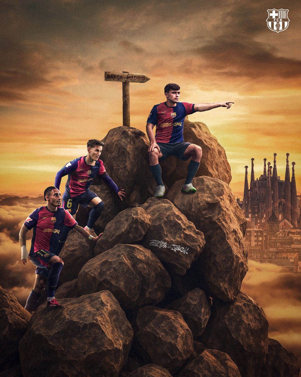 FCBarcelona's tweet image. The path is steep. The goal is clear.
#ElClásico