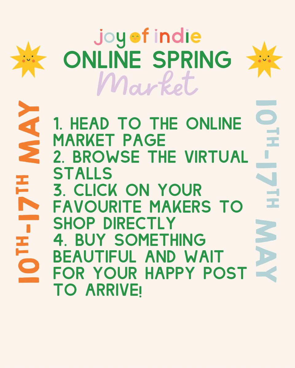 ☀️ The Joy of Indie Spring Market is now open! ☀️

Head to their website for an exclusive Ant&amp;VicUK discount code! joyofindie.co.uk/spring-market-…

#joyofindie #joyofindiemarket #shopsmall #geometricdesign #colourfulkitchen #embracequirky