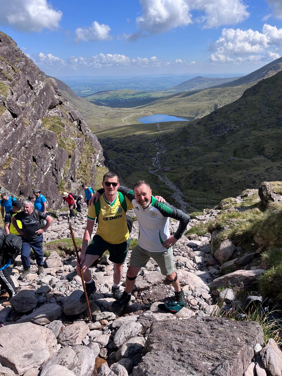 On our way to the top of Carrauntoohil for Climb for Aileen. Support is very much appreciated idonate.ie/fundraiser/cli…