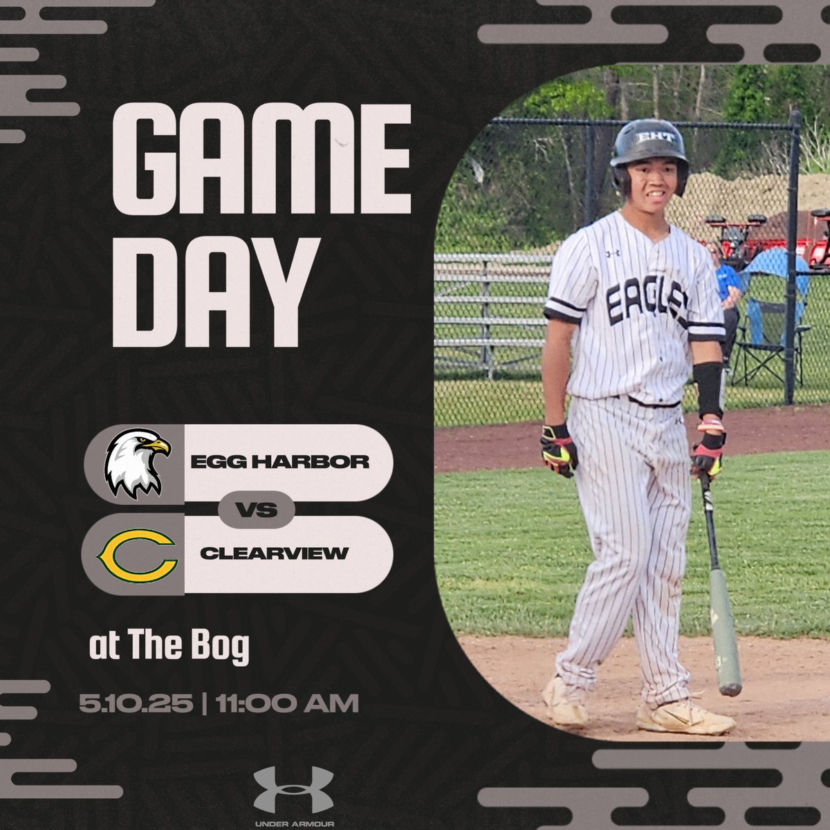 EHTNJAthletics's tweet image. 🦅⚾️Game Day🦅⚾️
🆚️ Clearview 
📍@ Clearview Regional
🕰 11:00 AM
#ehtbaseball #SEE #team41
