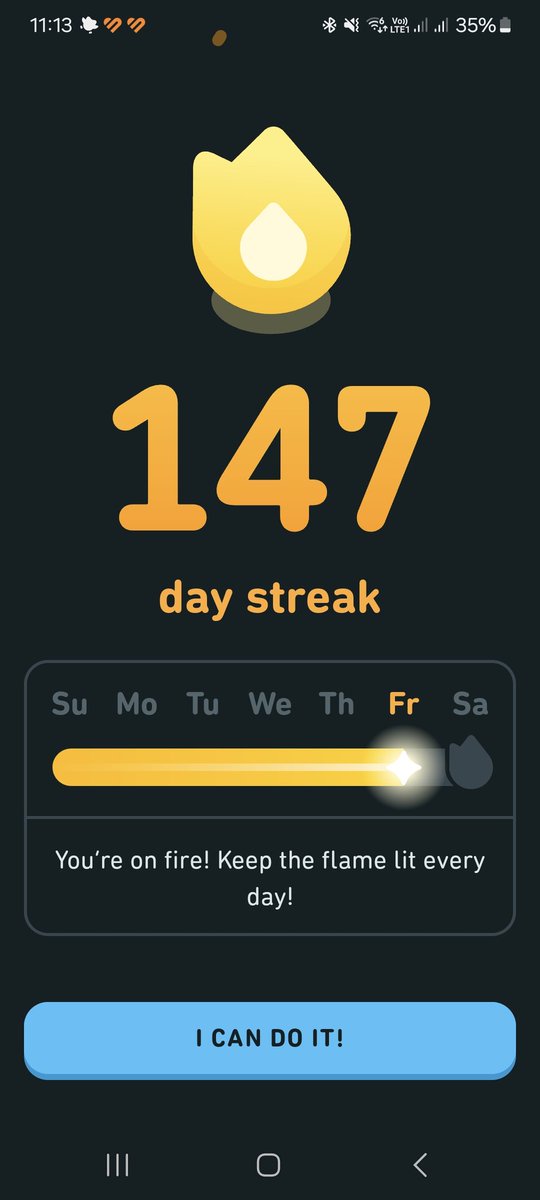 147 days of Mandarine done 💪