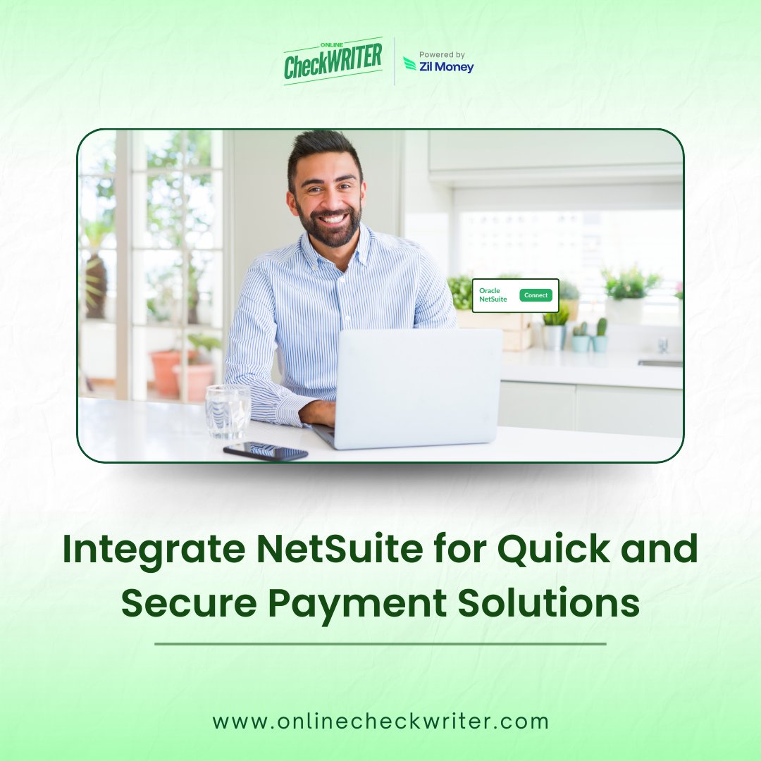 webcheckwriter's tweet image. Integration with NetSuite via OnlineCheckWriter.com – powered by Zil Money. Simplify check mailing, ACH, wire transfers, and more. Sign up now!
Learn more: onlinecheckwriter.com/online-check-w…
Click here for interactive demo: onlinecheckwriter.storylane.io/share/s3d0aiwh…
#NetSuiteIntegration #CheckPrinting…