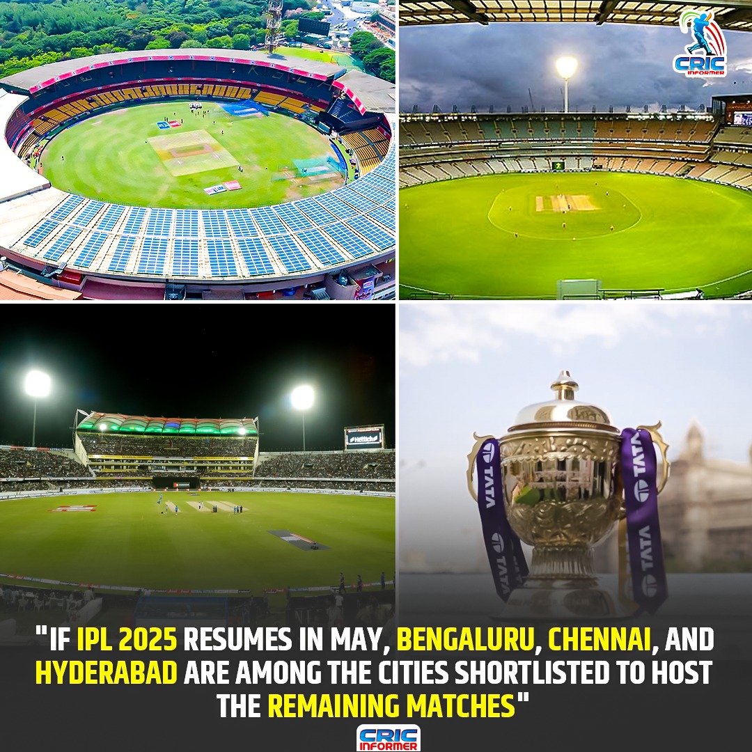 "The remaining matches of the IPL will be held in this city"

#IPL2025  #BCCI #PahalgamTerroristAttack #Cricket #IndianCricketTeam #IndiaPakistanWar #jayshah

<a href="/IPL/">IndianPremierLeague</a> 
<a href="/BCCI/">BCCI</a>