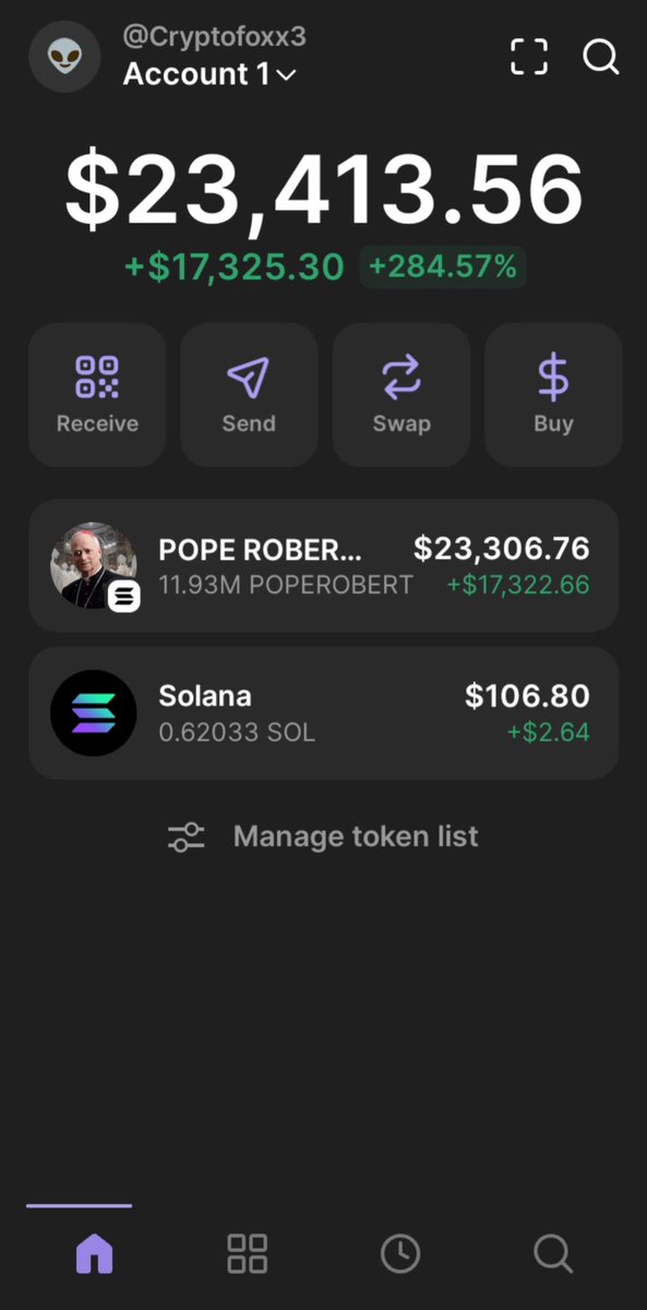 cryptofoxx3's tweet photo. $POPEROBERT delivered 28.3x gains in my TG 🚀
$120K to $3.4M Mcap 📈
Profits SECURED ✅ bags packed 💰
Next moonshot loading…🤑
DM me to get in my private TG before it BLOWS UP 💸
#POPEROBERT #memecoin #solana https://t.co/kr7WuJCsKQ