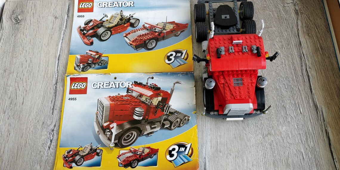 IGOR2691's tweet image. #children 4955 #LEGO #Creator 3 in 1 set. Big Rig #Lego set. Lego #Truck. Lego #Cars set. Instructions. #Boys toys. Lego #toys. No box etsy.me/345J03L