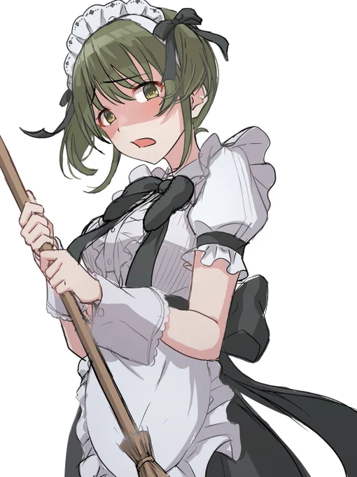 過去イラスト探してみたけどメイドが一枚も見つからなかったのでとりあえずメイドにちか落書き#メイドの日 
