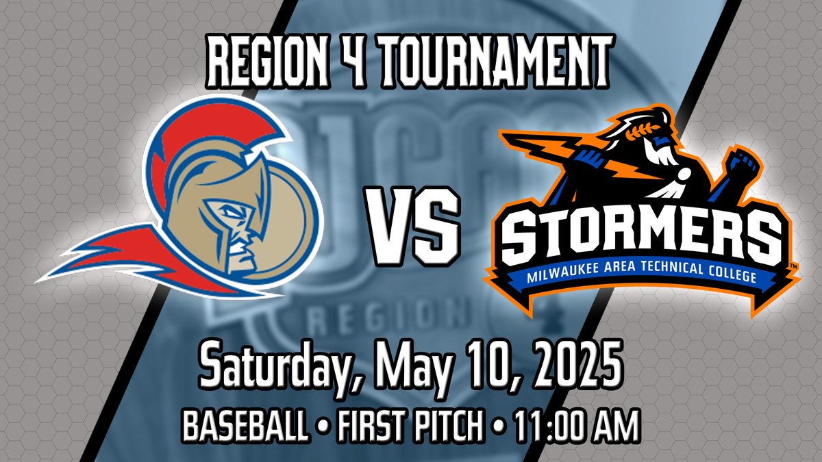 MATC Baseball🆚 Elgin Community College 

⚡️Region 4 Tournament⚡️ 
#WinOrGoHome

📍: Elgin Community College (Elgin, IL) 
⏰: 11:00AM
📺:youtube.com/user/MATCStorm… 

#ProudToBeMATC #StormersStrong #WeAreTheStorm #BoysOfSpring