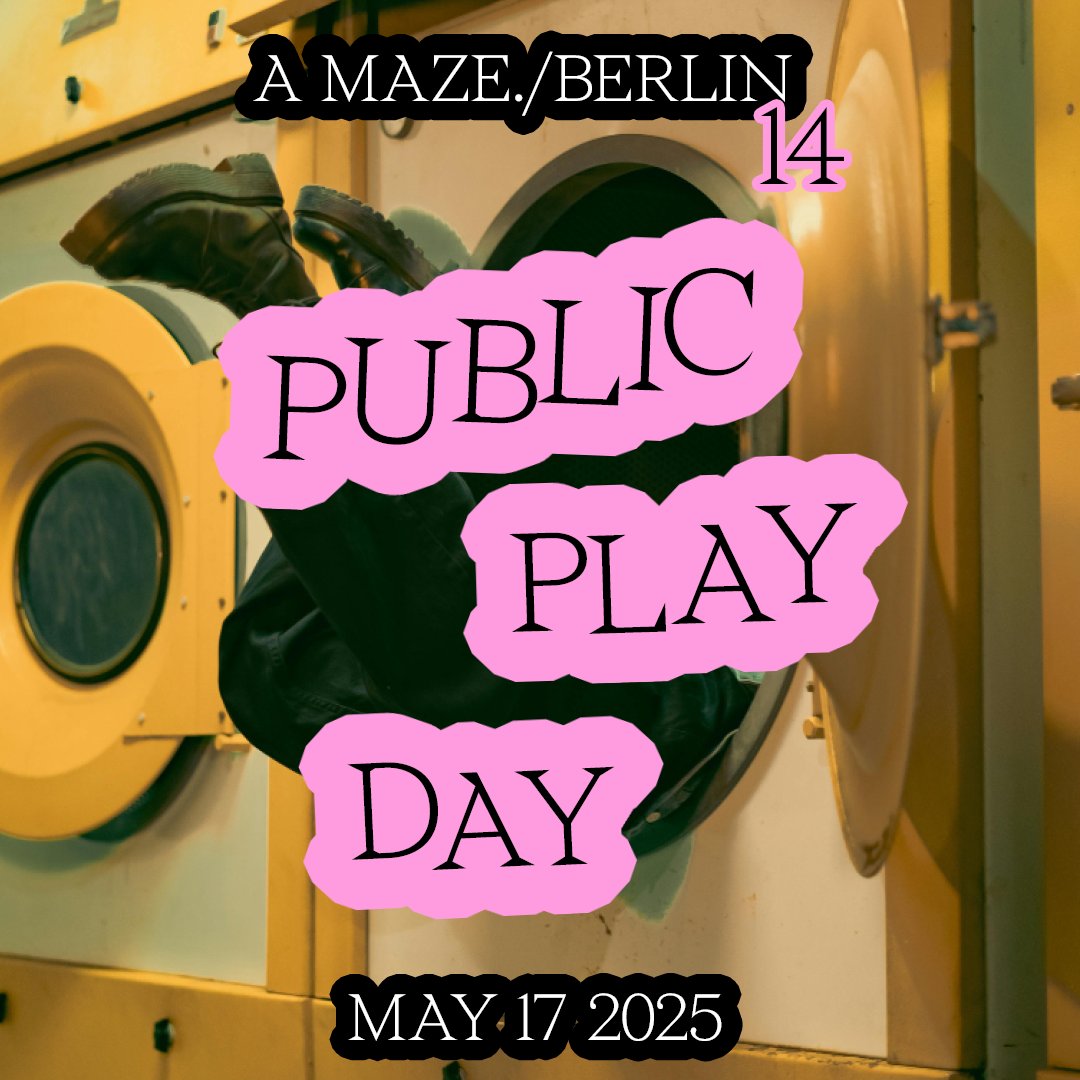 AMazeFest's tweet image. Bring your family &amp;amp; friends to the A MAZE. Public Play Day on Sat May 17! 🦩🦩🦩

Anyone can buy a low-cost ticket for to experience the exhibition, unique arthouse games, the Amazing X-Market, &amp;amp; performances! 🎮

(🚨 Kids under 12 have free access!)

Tix ➡️…